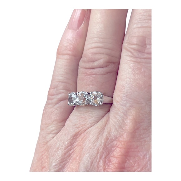 3 Stone Channel High Set Diamond Ring 2.5ct Sterling SOLD!!! - Picture 3 of 16